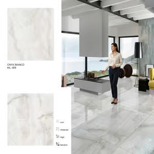 Roman Gold Twin Double Charged Polished Porcelain Floor Tiles Premium Marble Design 32x32 Inch - Product Image 4