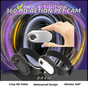 กล้องแอคชั่นขนาดเล็กสำหรับสัตว์เลี้ยง ความละเอียด 1080p HD กันน้ำ ติดตามใบหน้า พร้อมฟังก์ชั่นป้องกันการสั่นไหว มุมกว้าง 120 องศา ราคาโรงงาน - Product Image 2