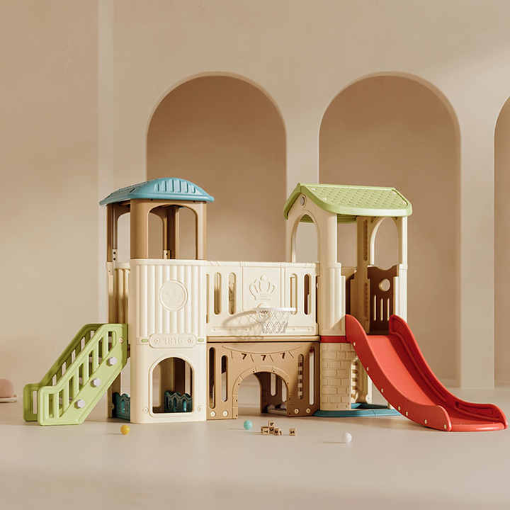 Duradero y divertido casita de juegos de plástico para exterior para juegos creativos al aire libre