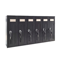 En gros lettre boîte personnalisé taille 6 porte en métal boîte postale