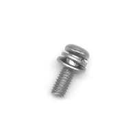Vis de machine à tête cylindrique à embase cruciforme M2-M6 en acier inoxydable 304 avec rondelles plates à ressort