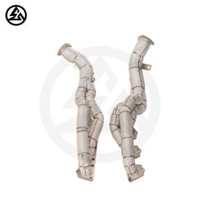 Collecteur d'échappement CSZ Racing pour <span class=keywords><strong>Audi</strong></span> A6 A7 C7 S4 <span class=keywords><strong>S5</strong></span> S6 S7 3.0T, système d'échappement de réglage, tuyaux d'échappement en acier inoxydable SS304, ajustement parfait - Product Image 6