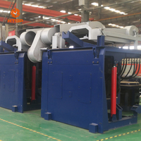 Horno de Inducción de 1T 800KW para Reciclaje de Cobre, Fabricante de Hornos Industriales, Máquina de Fundición de Metales, Horno Eléctrico de Hierro