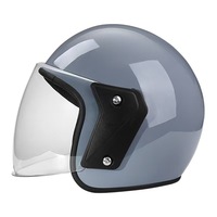 Casque de moto bon marché en matériau ABS avec des lentilles longues simples colorées