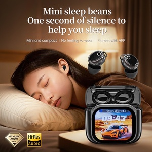Audífonos Intrauditivos JM28 Mini <span class=keywords><strong>para</strong></span> <span class=keywords><strong>Dormir</strong></span> con Estuche de Carga con Pantalla Táctil Inteligente - Audífonos Inalámbricos Invisibles <span class=keywords><strong>para</strong></span> <span class=keywords><strong>Dormir</strong></span> de Lado - Product Image 2