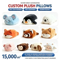 OEM ODM Coussin en peluche pingouin personnalisé, réplique 1:1 d'illustration, coussin en peluche pingouin de dessin animé, peluche douce personnalisée pour la décoration intérieure