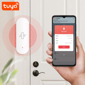 Tuya WiFi振動センサー アプリ通知・音声制御対応 検出範囲10-20m 電池残量低下検知 ABS製 2年保証 - Product Image 3