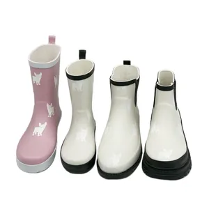 专业工厂雨靴胶靴雨靴变色定制标志防水儿童婴儿鞋男女通用冬靴