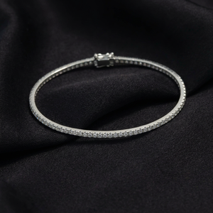 Pulsera de Perlas de Agua Dulce con Diseño de Flor de Estrella y Diamantes con Corte Princesa, Chapada en Oro Rosa de 9K, Joyería para Mujer - Product Image 1