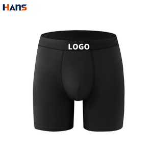 Boxer da Uomo con Logo Personalizzato, Pantaloncini da Boxe in Cotone, Traspiranti e Comodi, Design Trendy in Bianco e Nero - Product Image 6