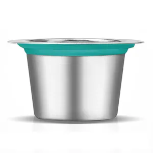 새로운 트렌드 인기 제품 주방 가제트 홈 오피스 휴대용 스테인레스 스틸 금속 재사용 캡슐 커피