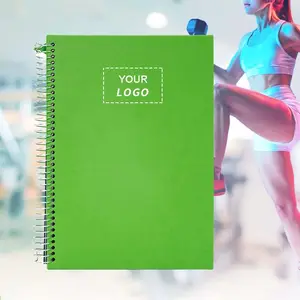 Gepersonaliseerde A5 Dagelijkse Fitness Plan Coil Book Zelfdiscipline Oefenklok In Oefening Records Notebook Maatwerk Logo