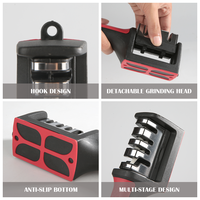 Conception ergonomique de qualité supérieure Affûtage rapide Cuisine Multi 3/4 Étape Professionnel De Poche Manuel Rapide Aiguiseur de Couteaux