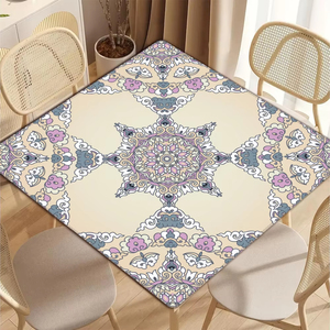 Q Y Mahjong Mat Natural Rubber Microfiber Fabrics Custom Size Silent Table Pad Factory Direct Wholesale Automatic Foldable - Product Image 4