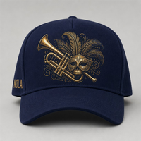 Cappello Snapback con Visiera Curva, Stampa Personalizzata, 5 Pannelli, Stile Trucker, Frontale in Schiuma, Rete Traspirante, Streetwear Urbano West Coast Gothic Chicano, Vendita all'Ingrosso