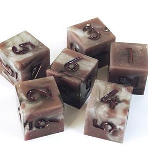 Dés D6 en résine colorée MINI PLANET, dés <span class=keywords><strong>RPG</strong></span> faits à la main, 6 faces, avec des bords nets, accessoires de dés DND, <span class=keywords><strong>jeu</strong></span> de société - Product Image 6