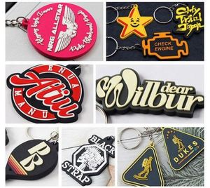 Custom Logo Personalized 2D 3D Business PVC Keyring Promotion Gifts Soft Rubber Injection Molded Metal Ring Attachment Keychains - Product Image 4