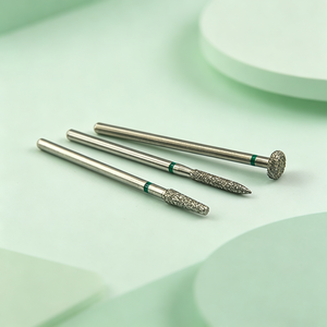 Fraise <span class=keywords><strong>diamant</strong></span>ée électrolytique HP à grain grossier pour laboratoire <span class=keywords><strong>dentaire</strong></span>, réduction rapide céramique PFM, tige 2,35 mm, longueur 45 mm, boîte de 30 pièces, OEM - Product Image 1