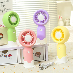 Portable Handheld Rechargeable <b>Fan</b> With <b>Stand</b> 5W DC Motor Up To 8H Runtime For Outdoor Camping And Daily Use - Product Image 4