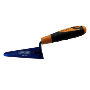 Paleta de margen de punta redonda IDEAL STAR de 14 cm, hoja de acero al carbono con mango de madera para herramientas de hormigón, grado de mampostería - Product Image 2