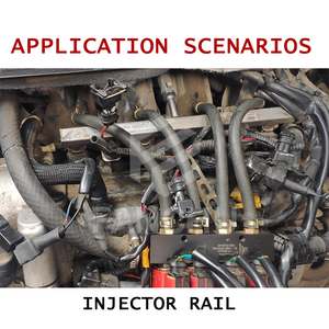 Rail d'injecteurs CNG/GPL 4 cylindres avec bobine rouge, buse d'injection haute performance pour conversion au gaz (certifié CE) - Product Image 1