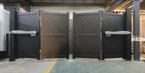 Porte principale de conception en aluminium solide en métal industriel facile à assembler Porte pliante bi pour la maison - Product Image 4