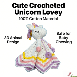 Juguetes de Bebé Hechos a Mano, Suaves y Personalizables, de Bajo Precio, con Unicornio Adorable, Toallitas para Chupetes, Marca Supersky, Aptos para las Cuatro Estaciones - Product Image 2