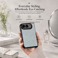 Étui pliable large à finition scintillante pour iPhone 18 Ultra Fold Cover