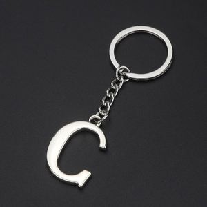 Llavero de Aleación con 26 Letras Inglesas, Colgante para Bolsa, Accesorios, Letras Mayúsculas, Números, Llavero, Pequeño Regalo Personalizable - Product Image 6