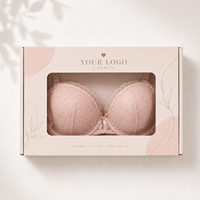 Boîtes d'emballage personnalisées pour vêtements, sous-vêtements, soutiens-gorge, vêtements de nuit, boîtes express, boîtes en carton ondulé avec fenêtres transparentes