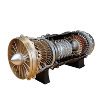 Nikola J-20 modèle d'assemblage de moteur d'avion de chasse de conception moderne en métal motif abstrait pour anniversaire