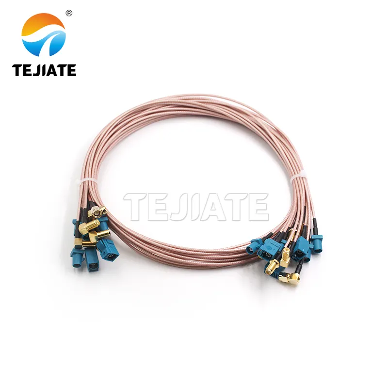 Factory supply RF Jumper Cable Fakra-Z female to SMA male connector sma-j Pigtail RG316/U Cable Assembly RG316 Cable 80cm