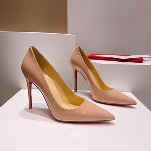 Escarpins haut de gamme à bout pointu et semelle rouge - Idéaux pour les trajets quotidiens, élégants pour les réceptions, chaussures à talons fins - Product Image 4