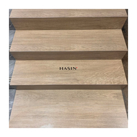Nouvelles dalles de carrelage en céramique pour escaliers, décoratives d'intérieur, en porcelaine pleine masse, effet bois et marbre, pour marches d'escalier