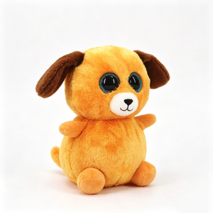 Peluche de perro naranja personalizado, peluche de perro con ojos brillantes, peluche de cachorro adorable, peluche de perro de cuerpo redondo - Product Image 3