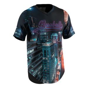 Camiseta de Béisbol Personalizada de Manga Corta para Hombre, Uniforme de Béisbol Estadounidense, Color Rosa - Product Image 3