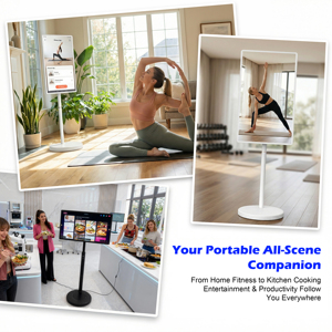 ทีวีพกพาอัจฉริยะระบบแอนดรอยด์ขนาด 32 นิ้ว สำหรับใช้งานภายในอาคาร พร้อมกราฟิกแอนิเมชั่น ความละเอียด 1920x1080 กล้องและไมโครโฟนในตัว จากโรงงาน - Product Image 5