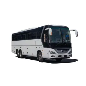 65席YutongZK6126D新しいバス新しいコーチバスステアリングRHDディーゼルエンジンダブルリアアクスル新しいバス