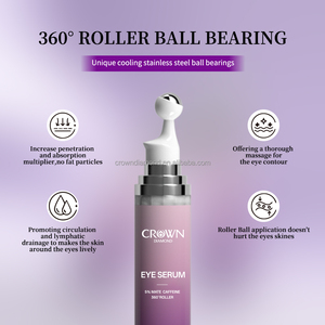 Crema de Ojos con Retinol, Ácido Hialurónico y 5% de Cafeína, OEM/ODM, Iluminadora, Reduce las Ojeras y la Hinchazón, con Rodillo Aplicador, Colágeno - Product Image 6