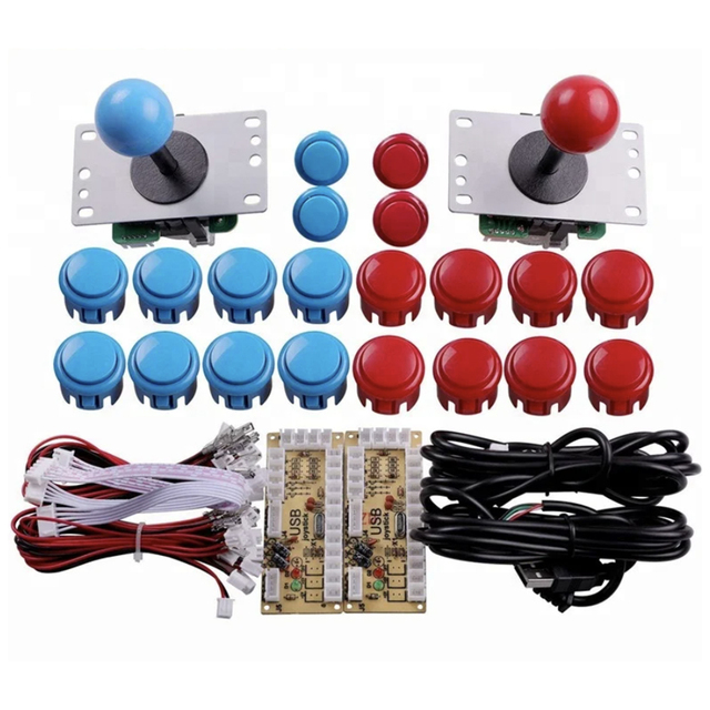Arcade DIY Kit Controller USB Encoder PC Game Buttons Joystick Parts Zero Delay USB Game Machine Stainless Steel