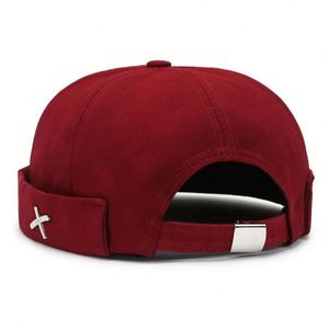 Casquette Docker en coton réglable sans visière avec bord retroussé pour vêtements de travail OEM, promotion de la sécurité, cadeau personnalisé - Product Image 1