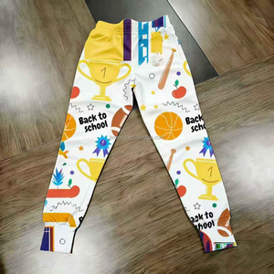 Pantaloni da <span class=keywords><strong>Calcio</strong></span> per Ragazzi Personalizzati, Pantaloni Lunghi con Sublimazione e Cintura Elastica con Coulisse, Tute da Baseball per Bambini OEM - Product Image 3