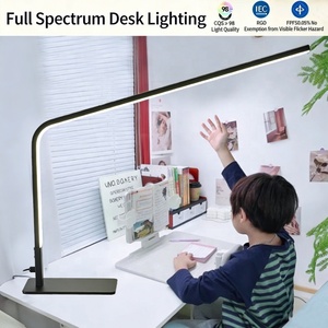 Lampe de table LED mince en métal alimentée par USB, sans scintillement, pour la lecture sur bureau, la maison, la salle d'étude, le bureau, l'éclairage de travail - Product Image 5