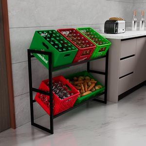 Estante para cajas de bebidas, estante de almacenamiento de 6 cajas, altura ajustable y estante extremadamente estable para cajas de bebidas, embalaje de pedidos por correo - Product Image 5