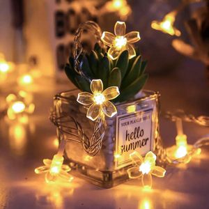 Guirlande lumineuse en plastique Keretuby à fleurs de cerisier douces, 33 pieds, <span class=keywords><strong>100</strong></span> LED blanc chaud, connectable, pour Noël, chambre à coucher - Product Image 5