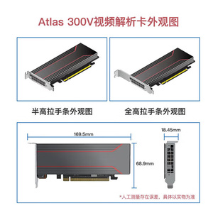 כרטיס מאיץ בינה מלאכותית חדש מבית Ascend, לניתוח וידאו, מחשוב דגמים גדולים, חישובים מבוססי בינה מלאכותית, כרטיס גרפי <span class=keywords><strong>GPU</strong></span>, תחנת עבודה Atlas עם מאוורר - Product Image 6