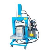 Presse à huile hydraulique automatique commerciale grande capacité pour la déshydratation des marc de vin, extracteur de jus industriel 4000W 380V, garantie 3 ans