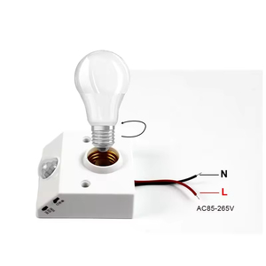 E27 hồng ngoại cơ thể con người cảm ứng chuyển đổi dẫn đèn bóng đèn tường tự động giữ ánh sáng PIR phát hiện chuyển động cảm biến vít cơ sở ổ cắm - Product Image 4