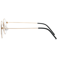 Gafas de titanio Borregls para hombre, nueva marca de diseñador, ligeras, ópticas, redondas, para mujer, Morten, sin tornillos, modelo 17510