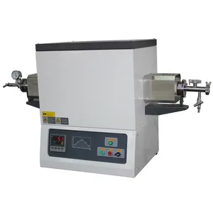 1200/1400/1700c tubo in ceramica allumina/tubo di quarzo forno a vuoto con controllo automatico programmabile e Pid